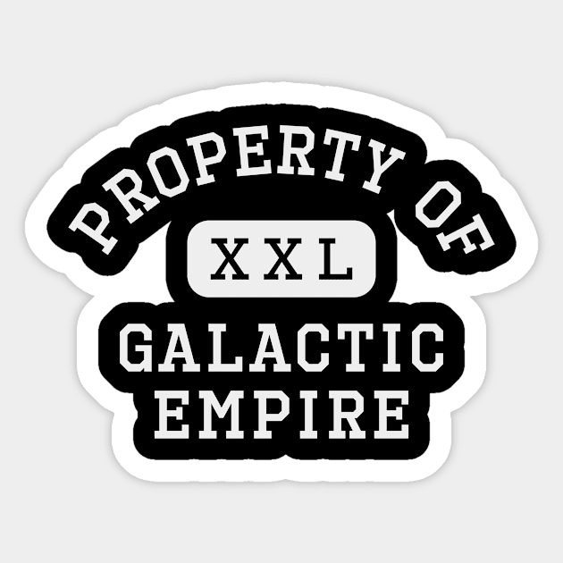 Galactic Empire - Gray Sticker by gonzr_fredo